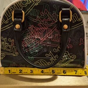 Von Dutch Black with Neon Accents Mini Bowling Bag